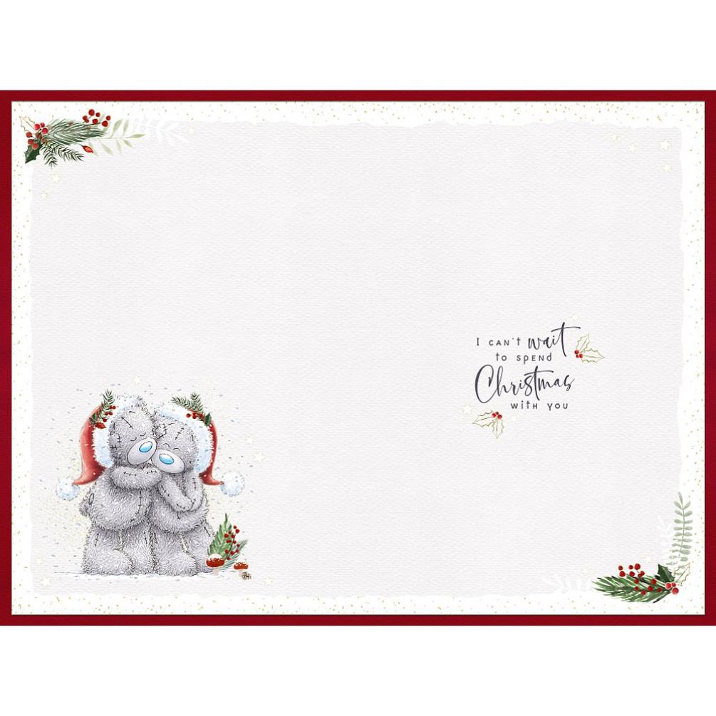 Handsome Fiancé Handmade Me to You Bear Christmas Card Extra Image 1